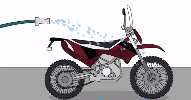 چگونه موتور سیکلت را بشوییم