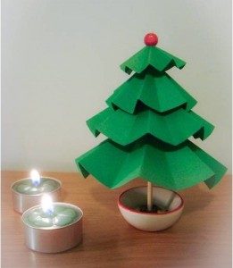 درخت کریسمس کاغذی بسازیم